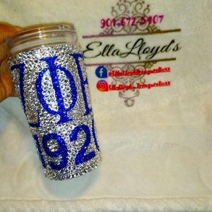 Blinged Zeta Soroity Tumbler